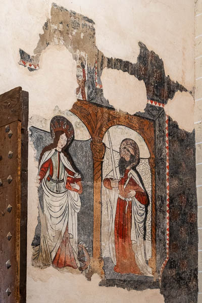 Alquézar, collégiale : fresque gothique