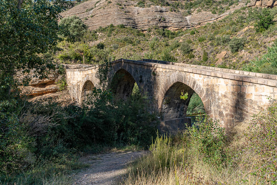 Alquézar : pont de Fuendebaños sur le rio Vero