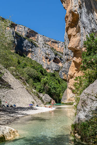 Alquézar : gorges du rio Vero