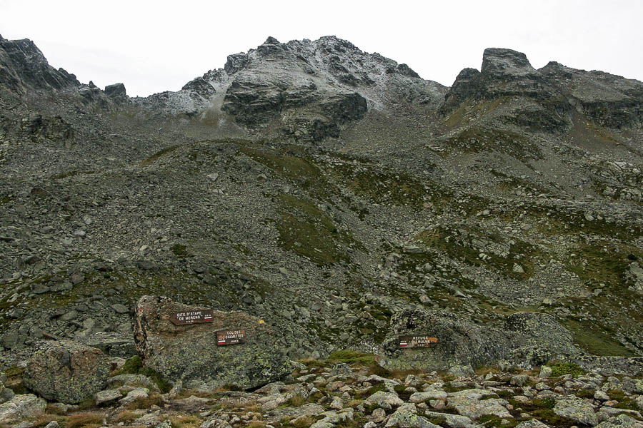 Pic du Rulhe depuis le col des Calmettes