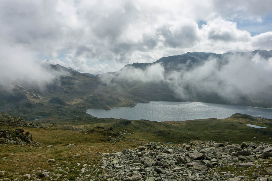 Porteille de Lanoux : vue vers le Lanoux