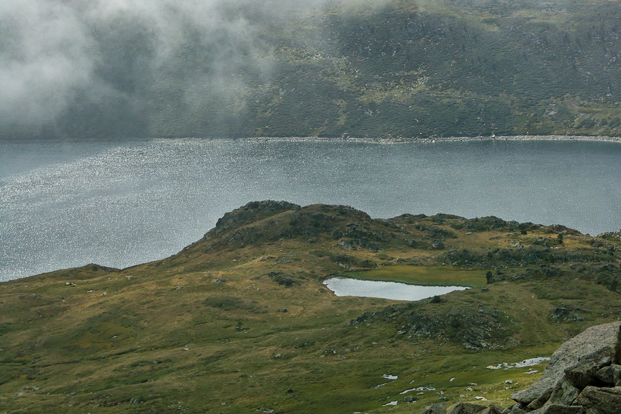 Porteille de Lanoux : vue vers le Lanoux