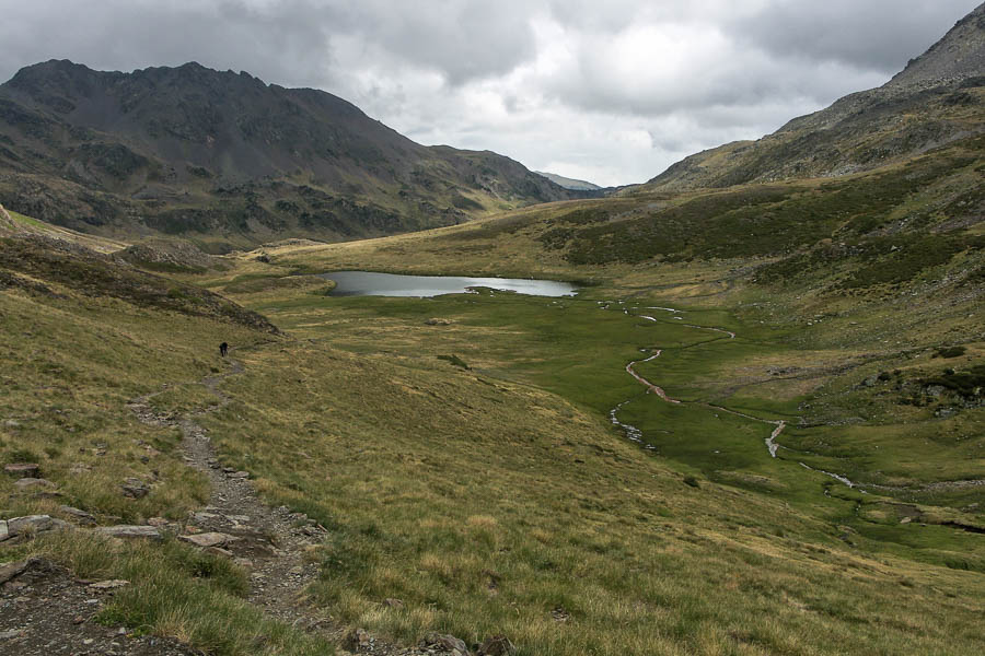 Porteille de La Grave, descente vers Les Bouillouses, l'Estanyol