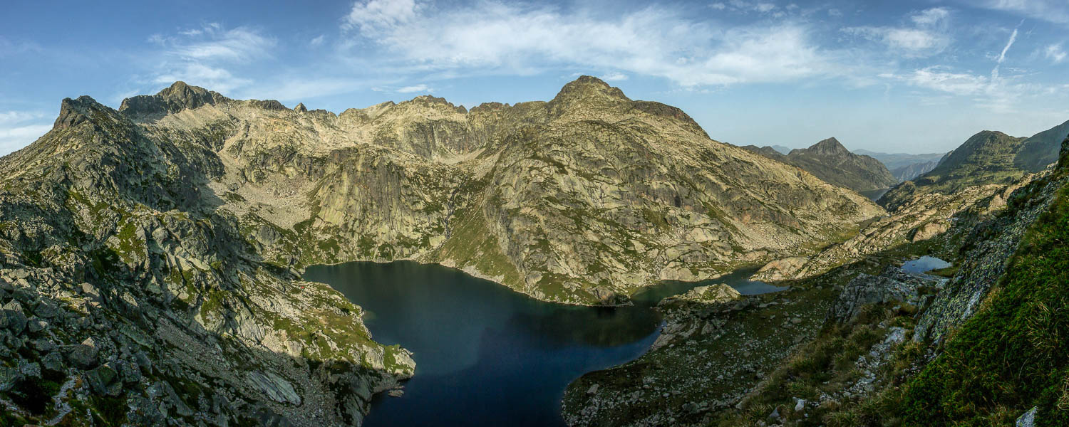 Étangs des Peyrisses depuis la couillade d'En Beys