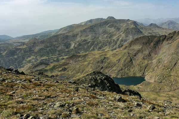 Sommet du pic Péric : estany de la Llosa et pic Carlit