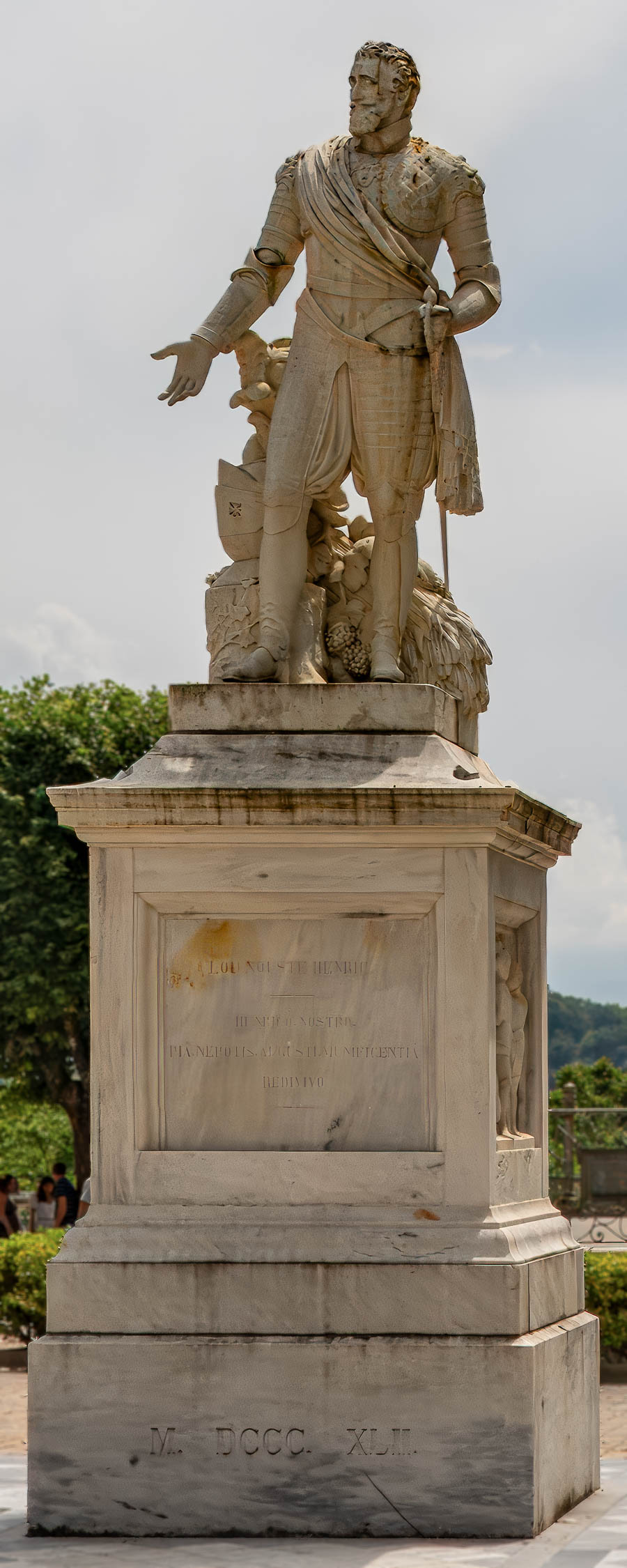 Pau : place Royale, statue d'Henri IV