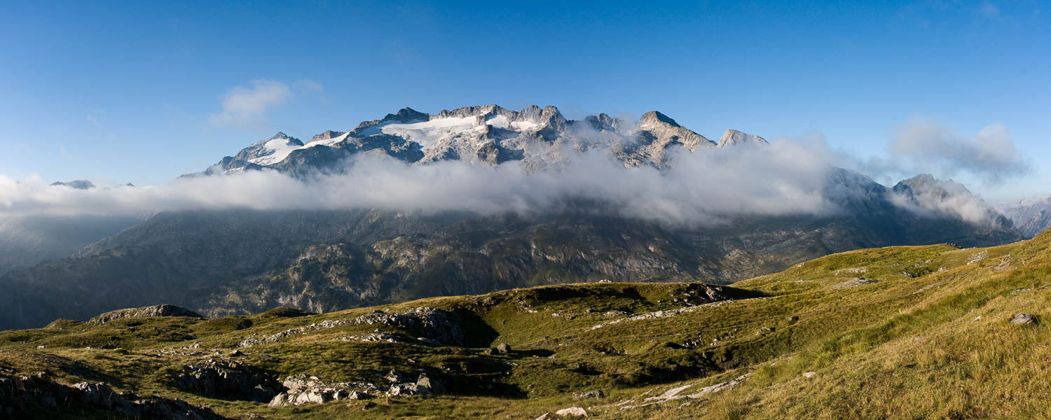 Port de Venasque, vue du massif de la Maladeta