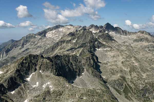 Sommet du Montardo, les Besiberri, 3017 m et 3015 m