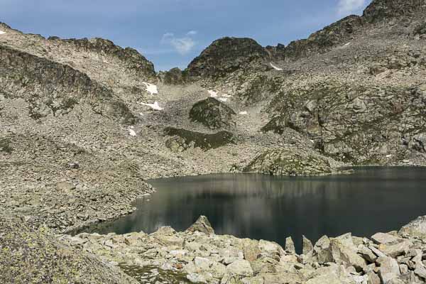 Col de Contraix, 2745 m, lac de Contraix