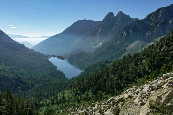 Lac de Sant Maurici, 1910 m, et Encantats