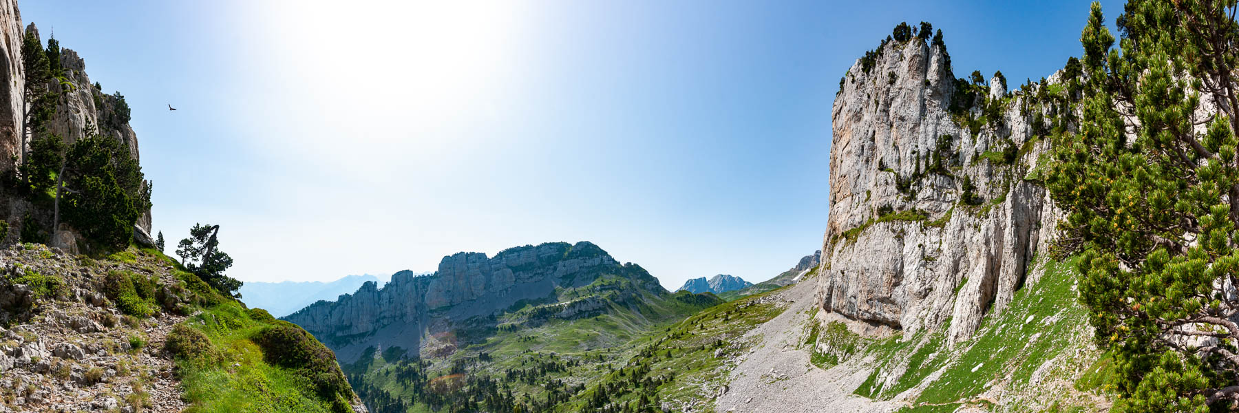 Pas de l'Osque, vue sud