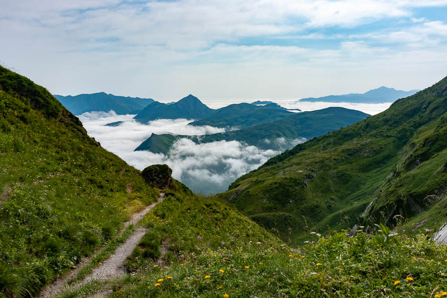 Col de Tortes, 1799 m : vue est