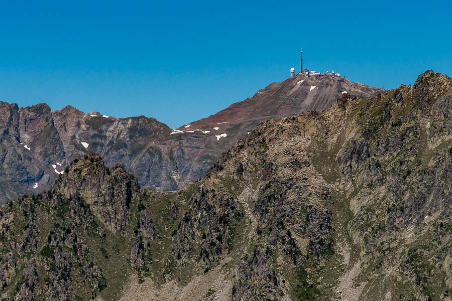 Laquet de Madamète, 2370 m, et pic du Midi de Bigorre, 2877 m