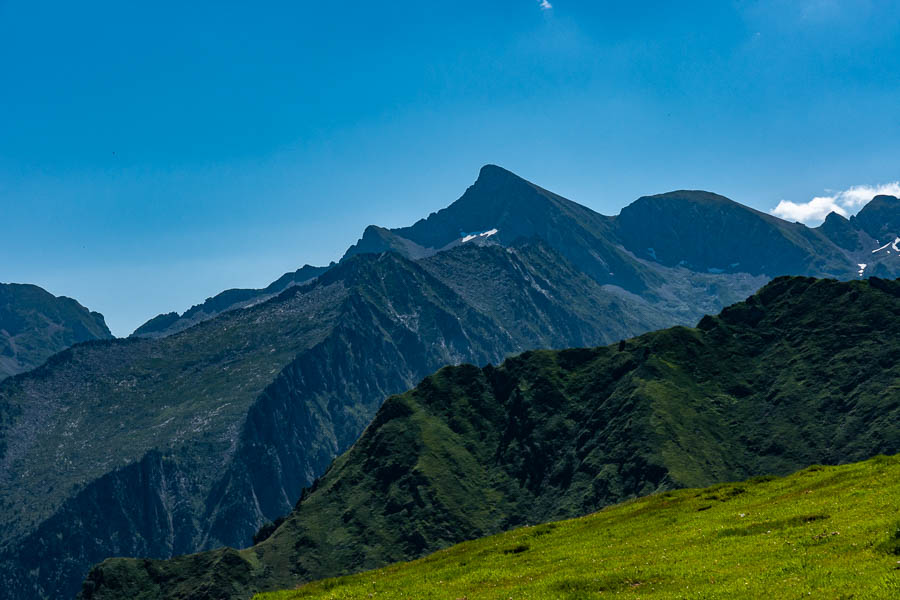 Col du Clot du Lac, vue vers le mont Valier