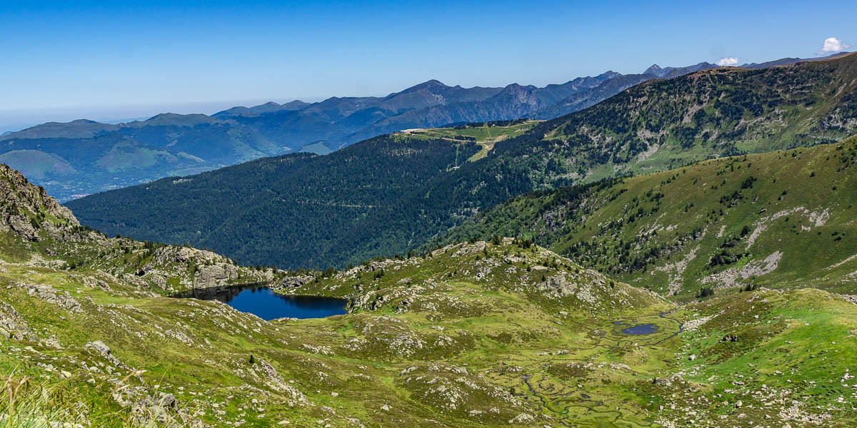 Station de Bonascre et étang d'Embizon