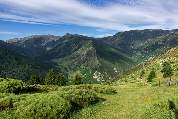 Col de Mantet, 1761 m, vue ouest