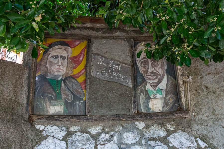 Fontaine de La Vajol : Dolores Ibárruri (la Pasionaria) et Lluís Companys