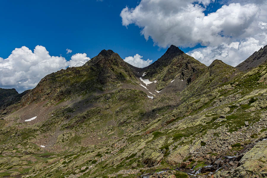 Pic de Lavans, 2893 m, et pic de Médécourbe, 2910 m