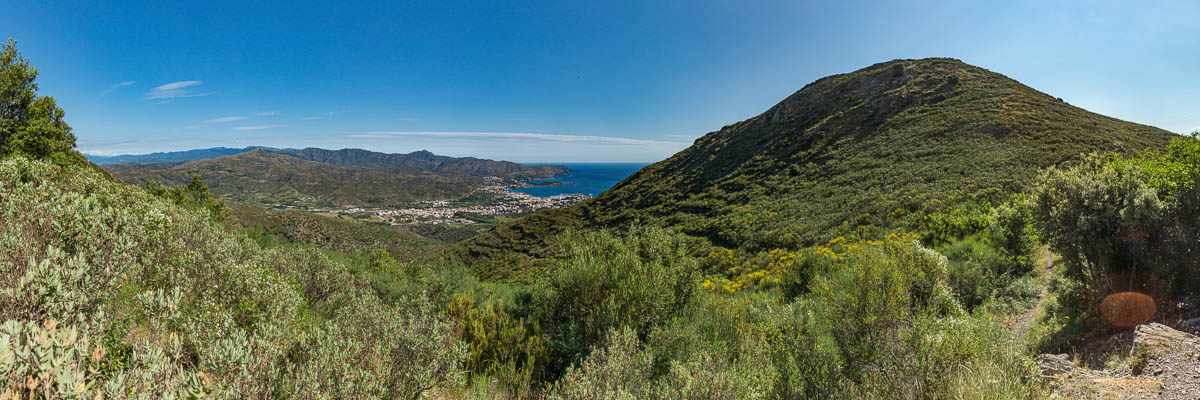 Cap de Creus : Llançà depuis le col del Perer