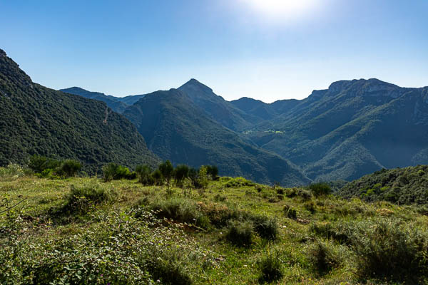 Coll de Talaixá : vue est, pic de Bassegoda