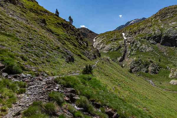 Paso de los Caballos, descente vers Parzán