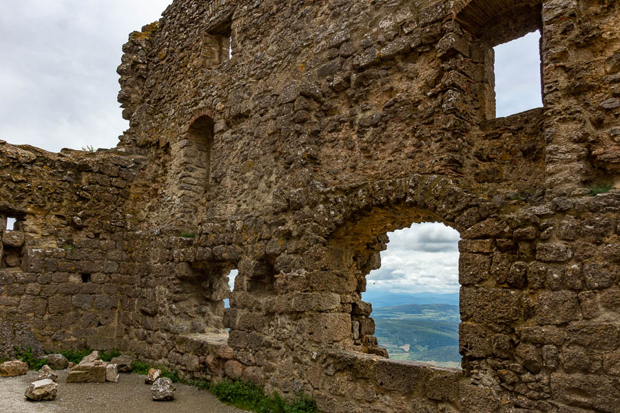 Château de Quéribus : troisième enceinte, corps de logis