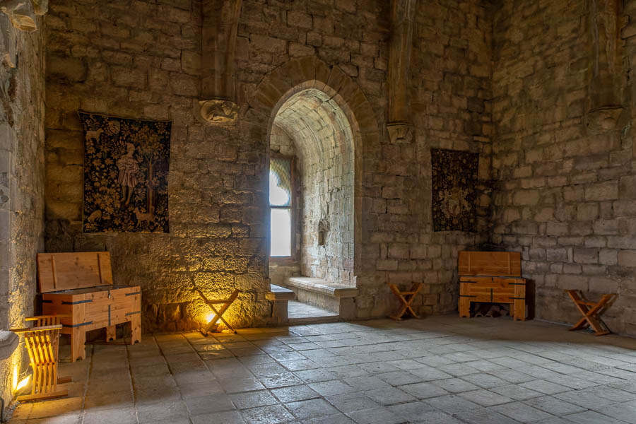 Château de Puivert : donjon, salle des musiciens