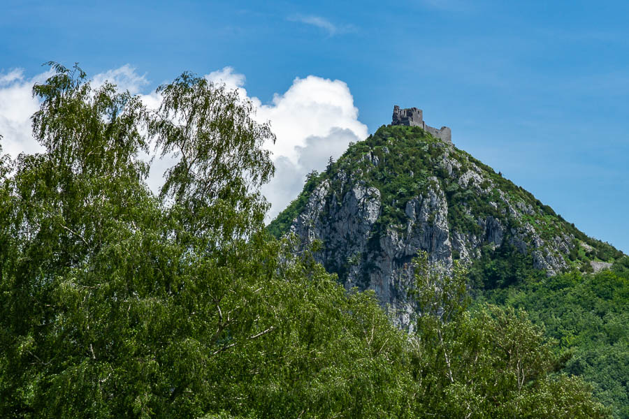 Château de Montségur depuis le nord-ouest