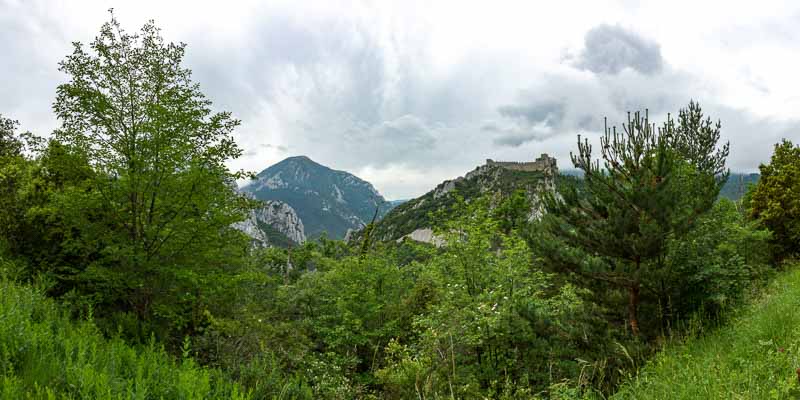 Château de Puilaurens vu du nord