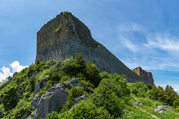 Château de Montségur : façade nord