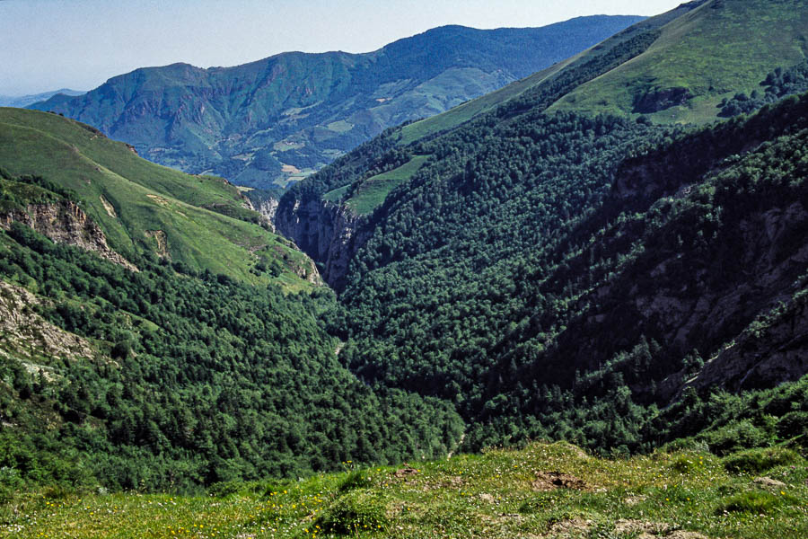 Gorges de Kakoueta depuis le col d'Ourdayté