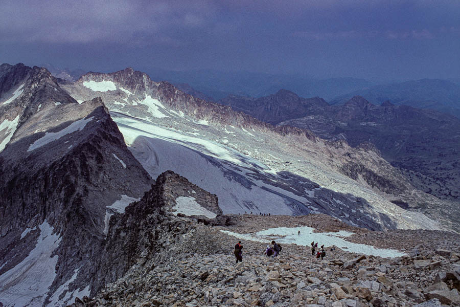 Glacier de l'Aneto et crête des Portillons