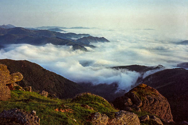 Mer de nuages près d'Errozaté