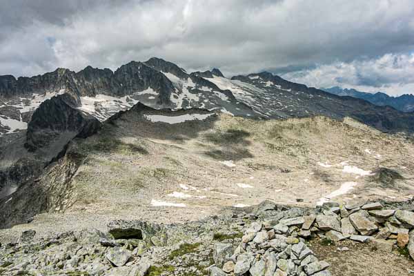 Aneto, 3404 m, depuis le pic de Molières, 3010 m