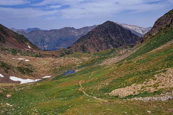 Vallon au nord du col de Sellente