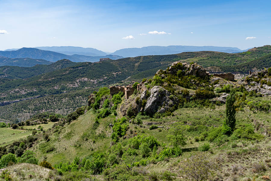 Peracalç, rocs de Queralt, congost de Mont Rebei