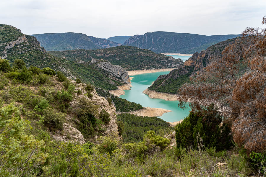 Pantà de Canelles et chapelle Mare de Déu de la Pertusa