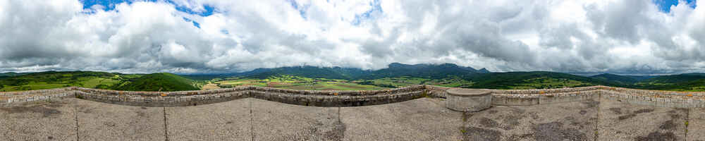 Château de Puivert : panorama du donjon