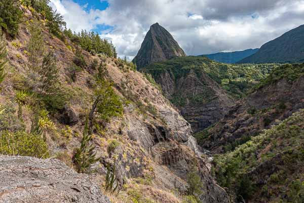 Piton Cabris, Aurère, ravine entre îlet à Malheur et îlet à Bourse