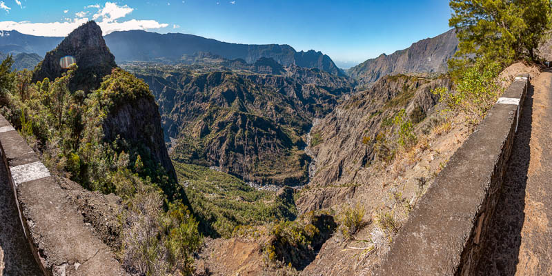 Cilaos depuis la route de l'îlet à Cordes