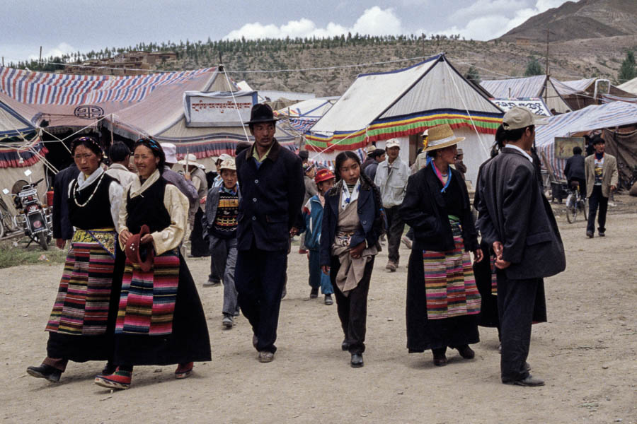 Festival de Gyantse : foule