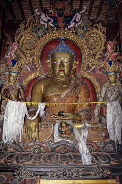 Kumbum : Shakyamuni avec Maitreya et Lokeshvara