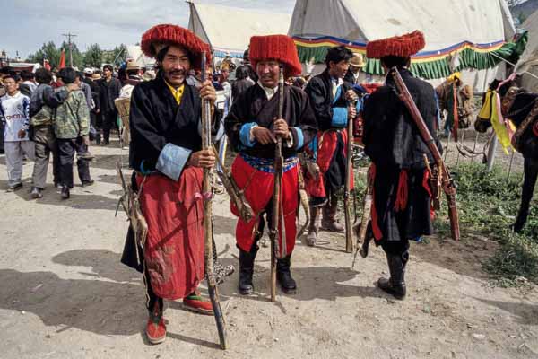 Festival de Gyantse : guerriers