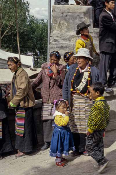Festival de Gyantse : foule