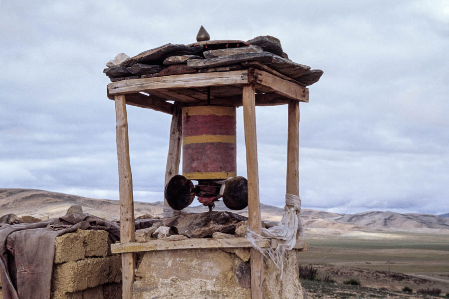 Monastère de Chiu : moulin à prières éolien