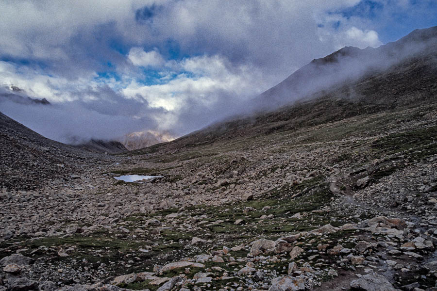 Arrivée au col