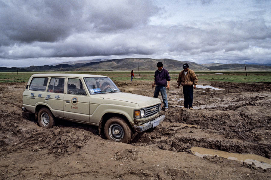 Notre 4x4 s'embourbe