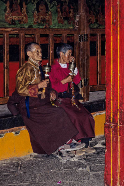 Lhasa : Jokhang, Tibétaines