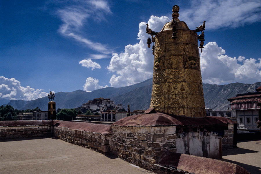 Lhasa : Jokhang, toits