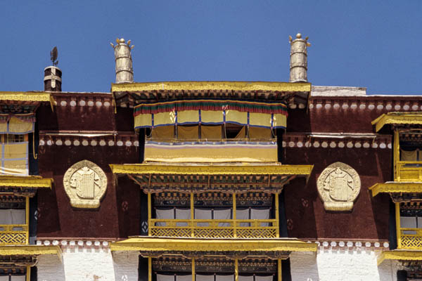 Potala, balcon du dalaï-lama